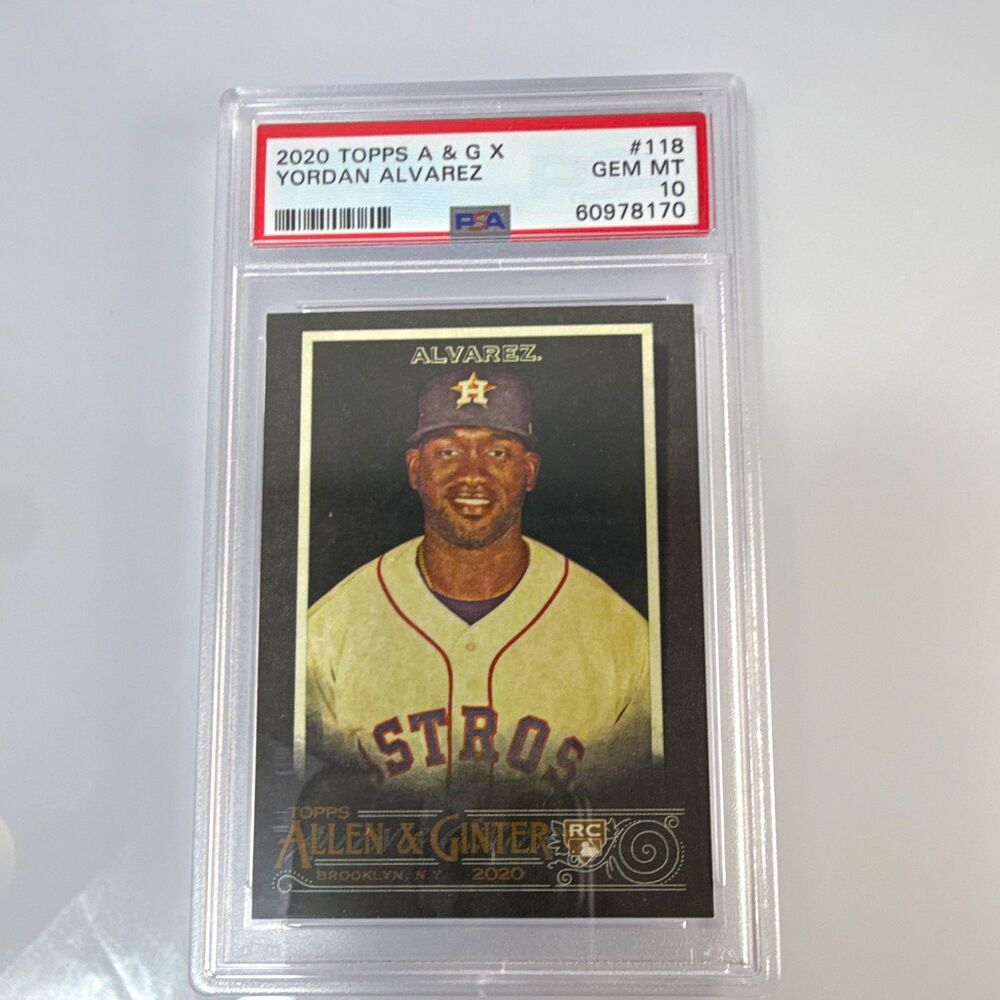 Topps 2020 Allen & Ginter X Yordan Alvarez Rookie #118 PSA Graded 60978170